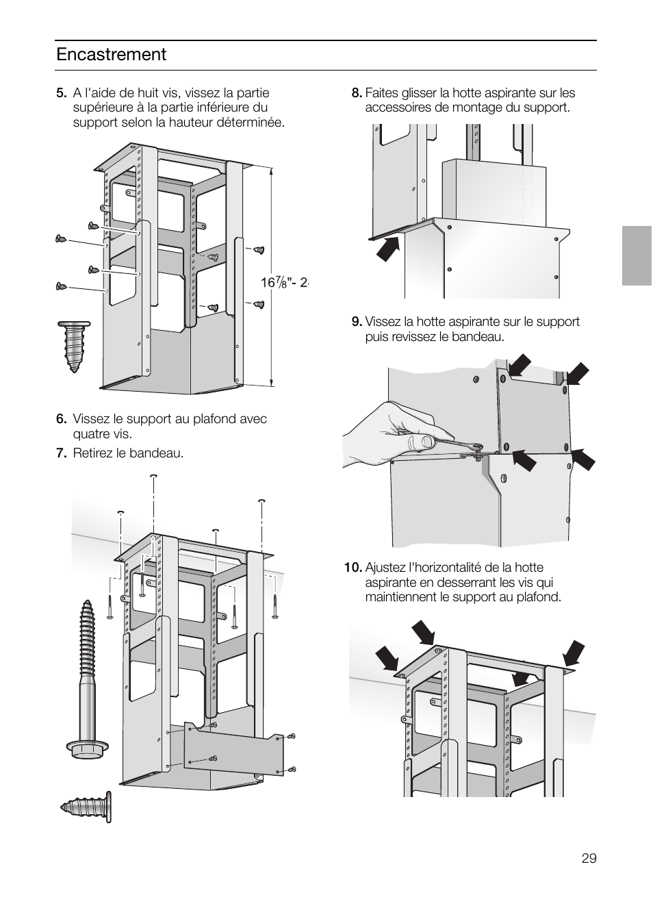 Encastrement | Bosch DIE 165 R User Manual | Page 29 / 48