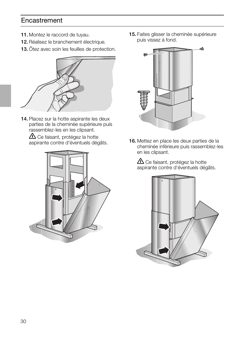 Encastrement | Bosch DIE 165 R User Manual | Page 30 / 48