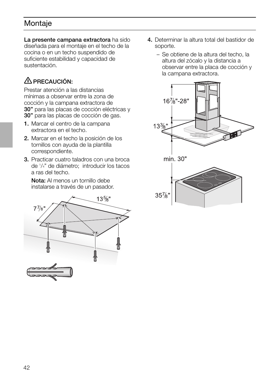 Montaje | Bosch DIE 165 R User Manual | Page 42 / 48