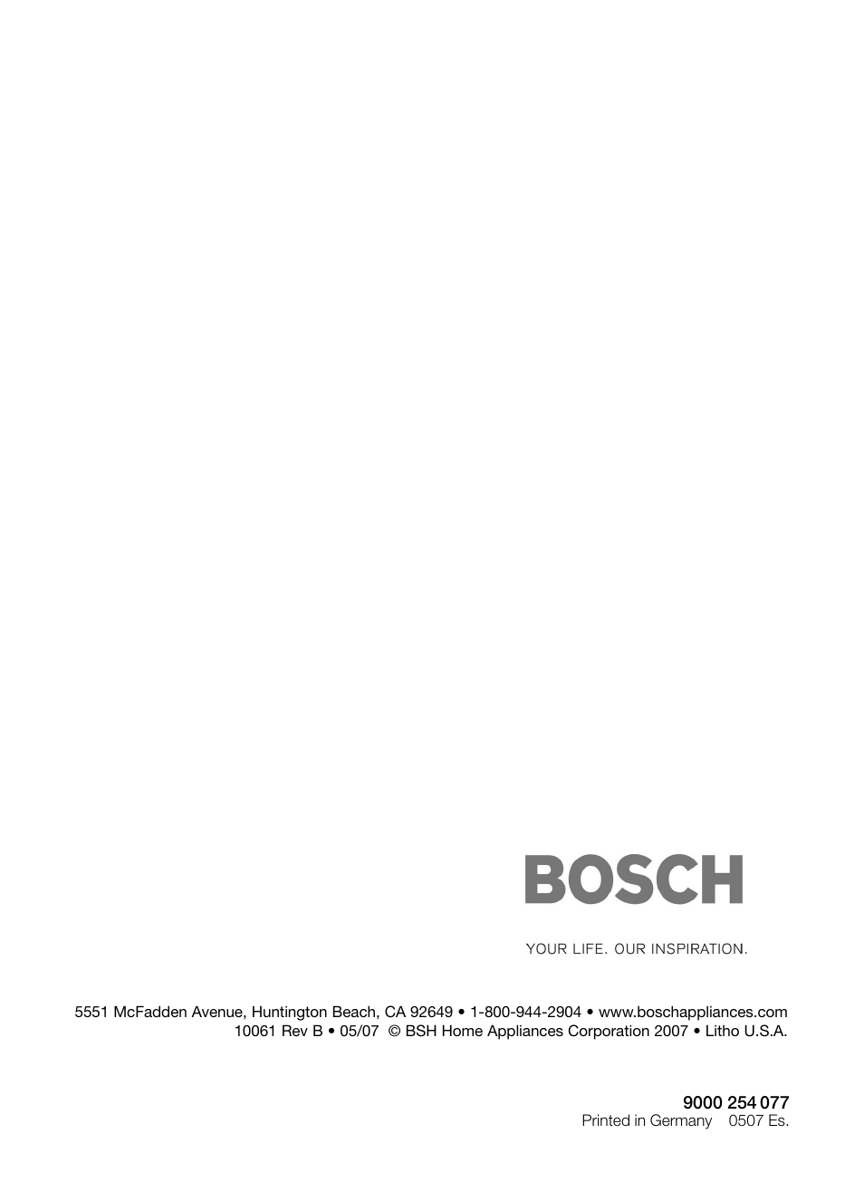 Bosch DIE 165 R User Manual | Page 48 / 48