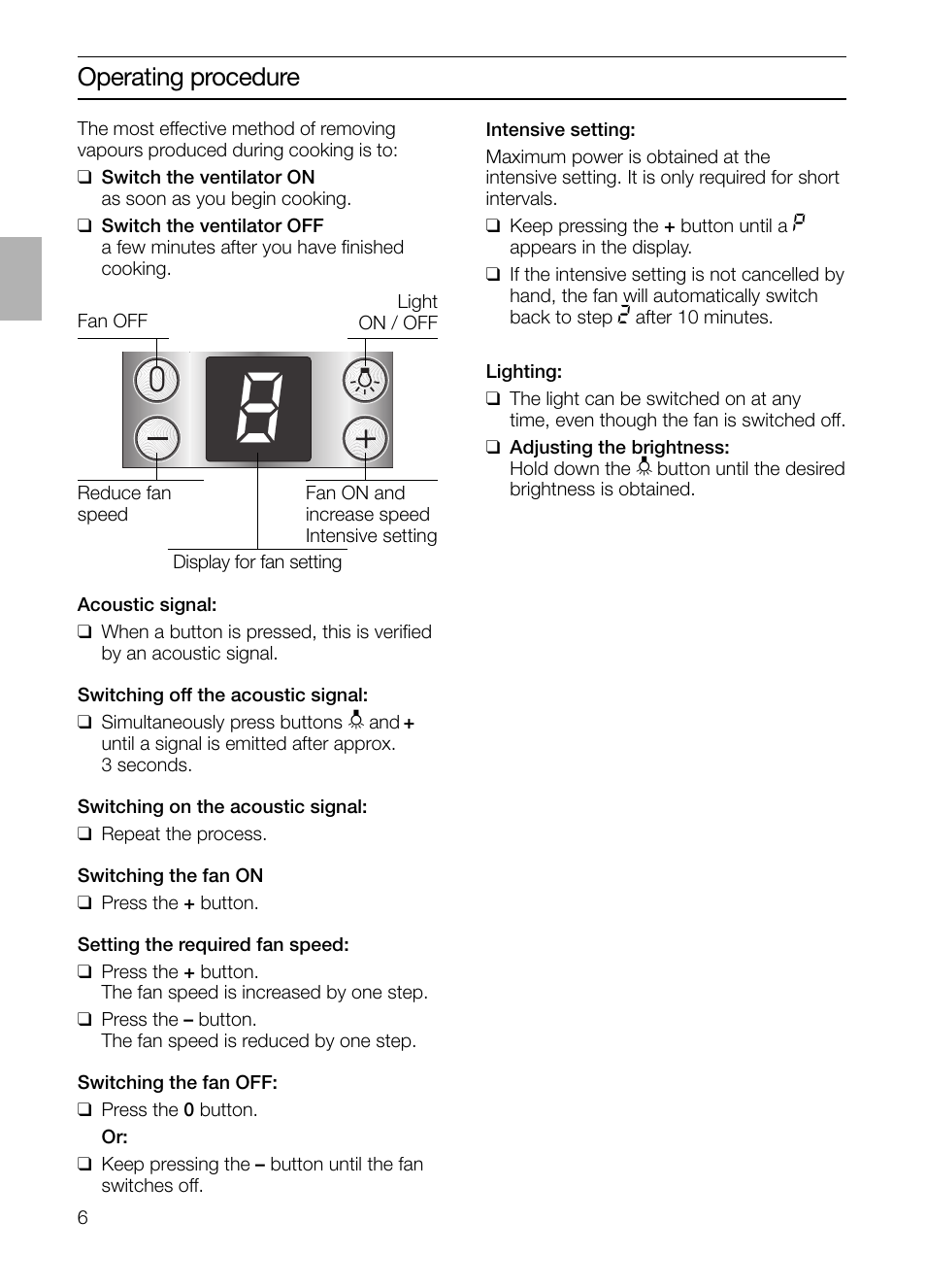 Operating procedure | Bosch DIE 165 R User Manual | Page 6 / 48