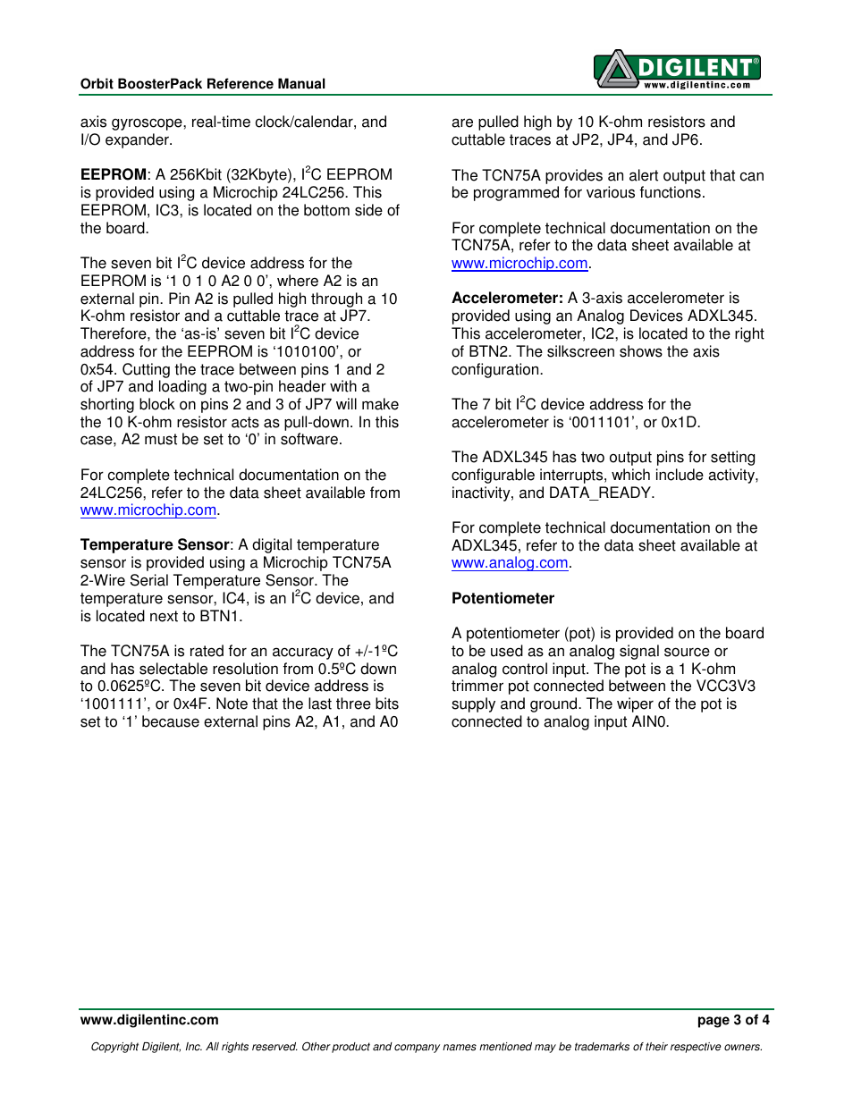 Digilent 6032-410-000P-BOARD User Manual | Page 3 / 4