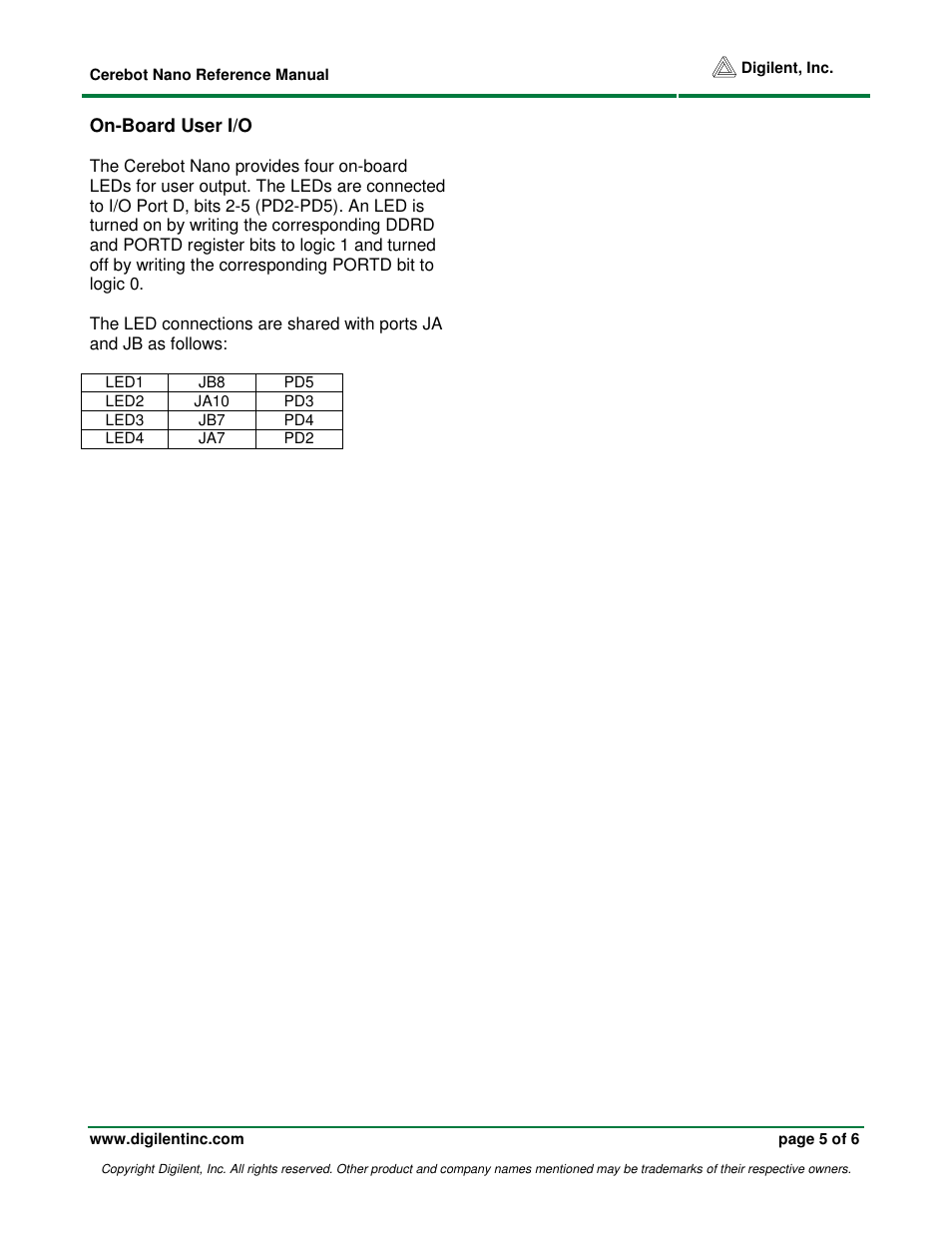 Digilent 410-145P User Manual | Page 5 / 6