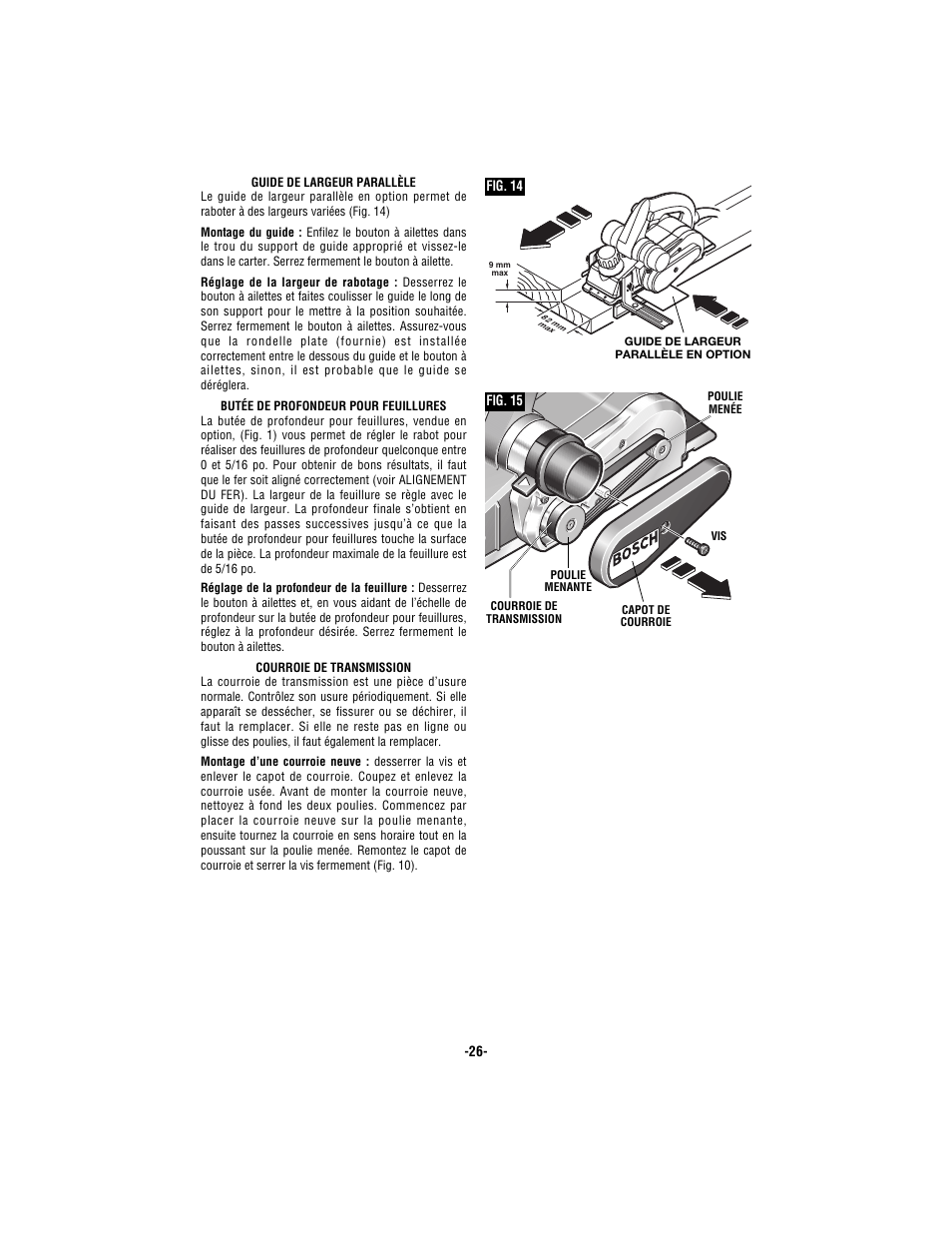 Bosch 1594 User Manual | Page 26 / 44