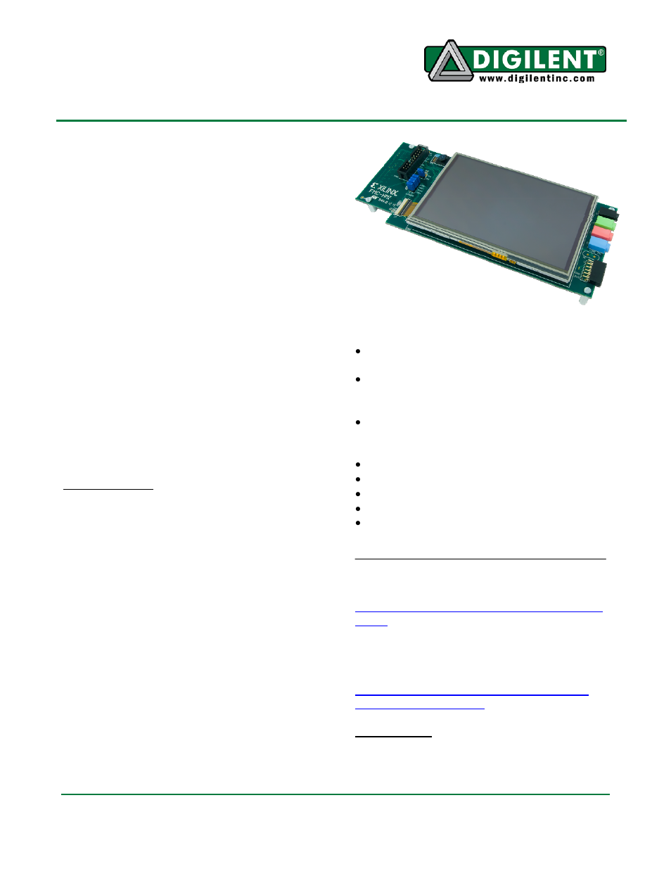 Digilent 410-236P-BOARD User Manual | 2 pages