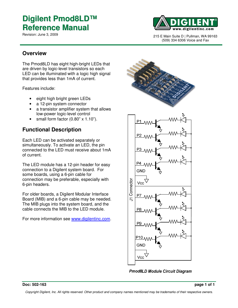 Digilent 410-163P User Manual | 1 page