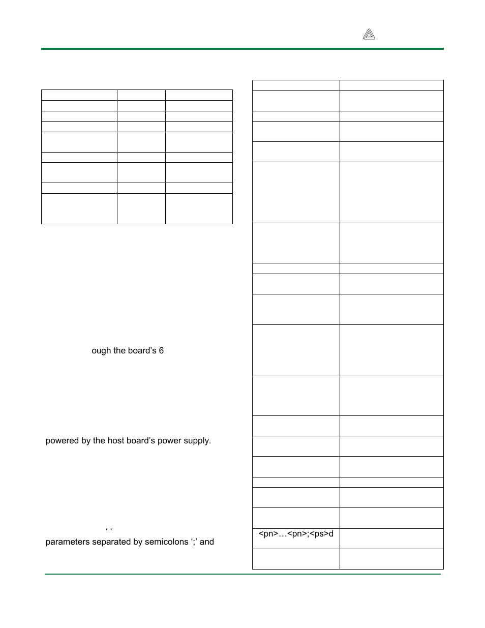 Power supply options, Instruction set | Digilent 410-092P User Manual | Page 2 / 4