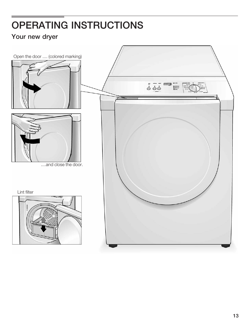 Operating instructions | Bosch WTXD5500UC User Manual | Page 14 / 83