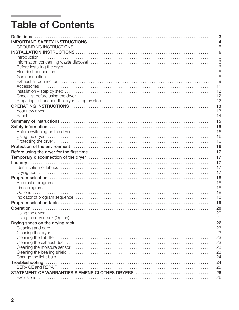 Bosch WTXD5500UC User Manual | Page 3 / 83