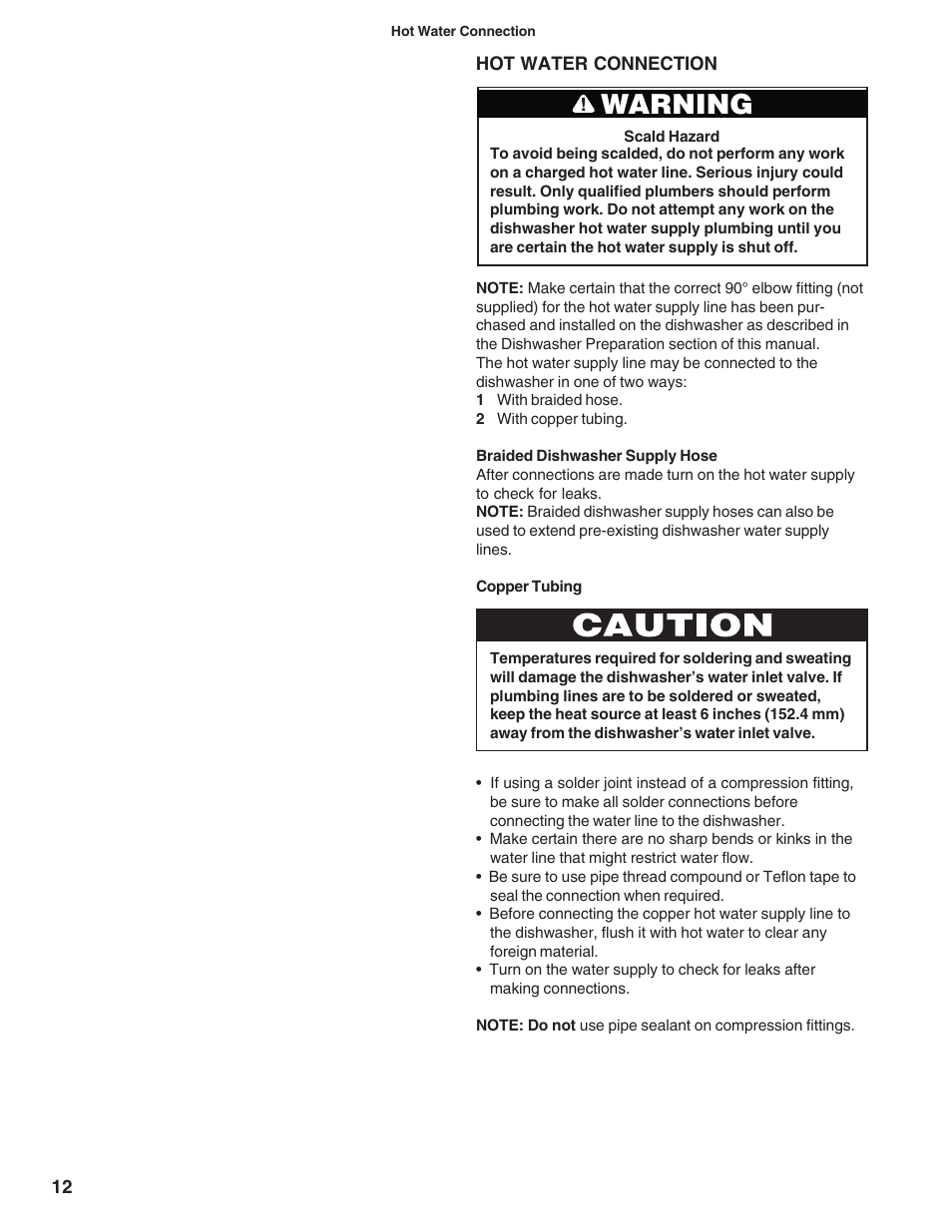 Warning | Bosch BOSCH diswacher User Manual | Page 14 / 52