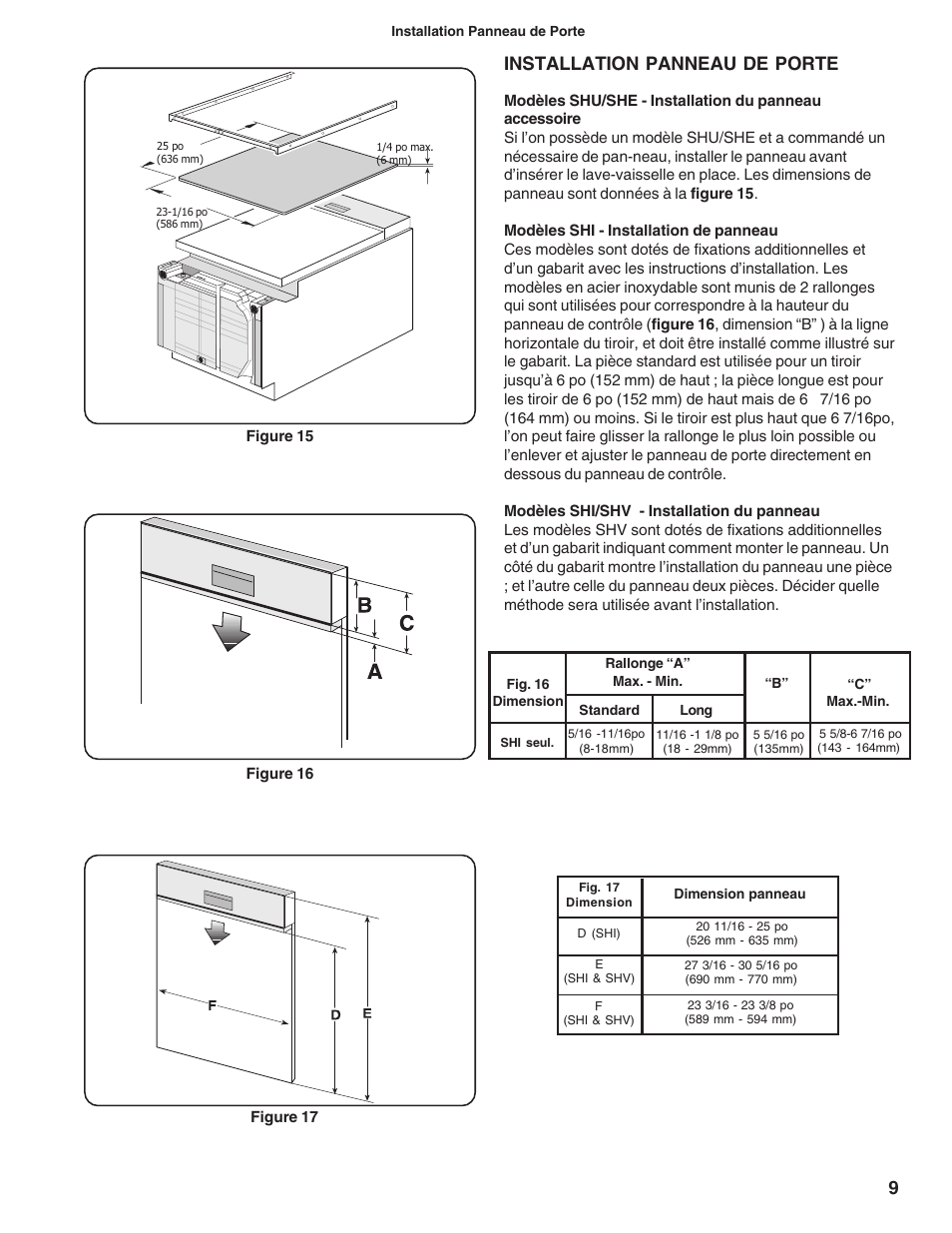 Installation panneau de porte | Bosch BOSCH diswacher User Manual | Page 27 / 52