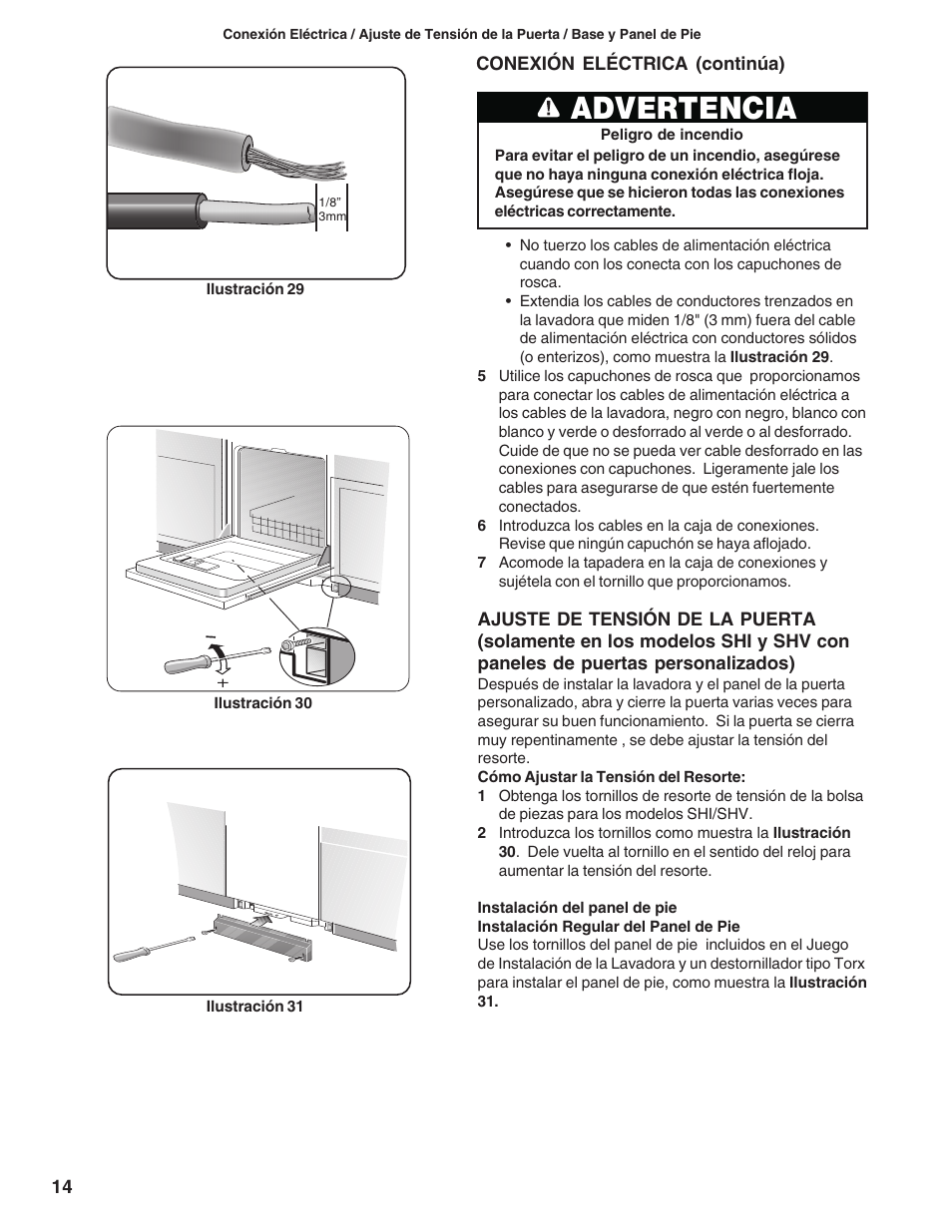 Advertencia | Bosch BOSCH diswacher User Manual | Page 48 / 52