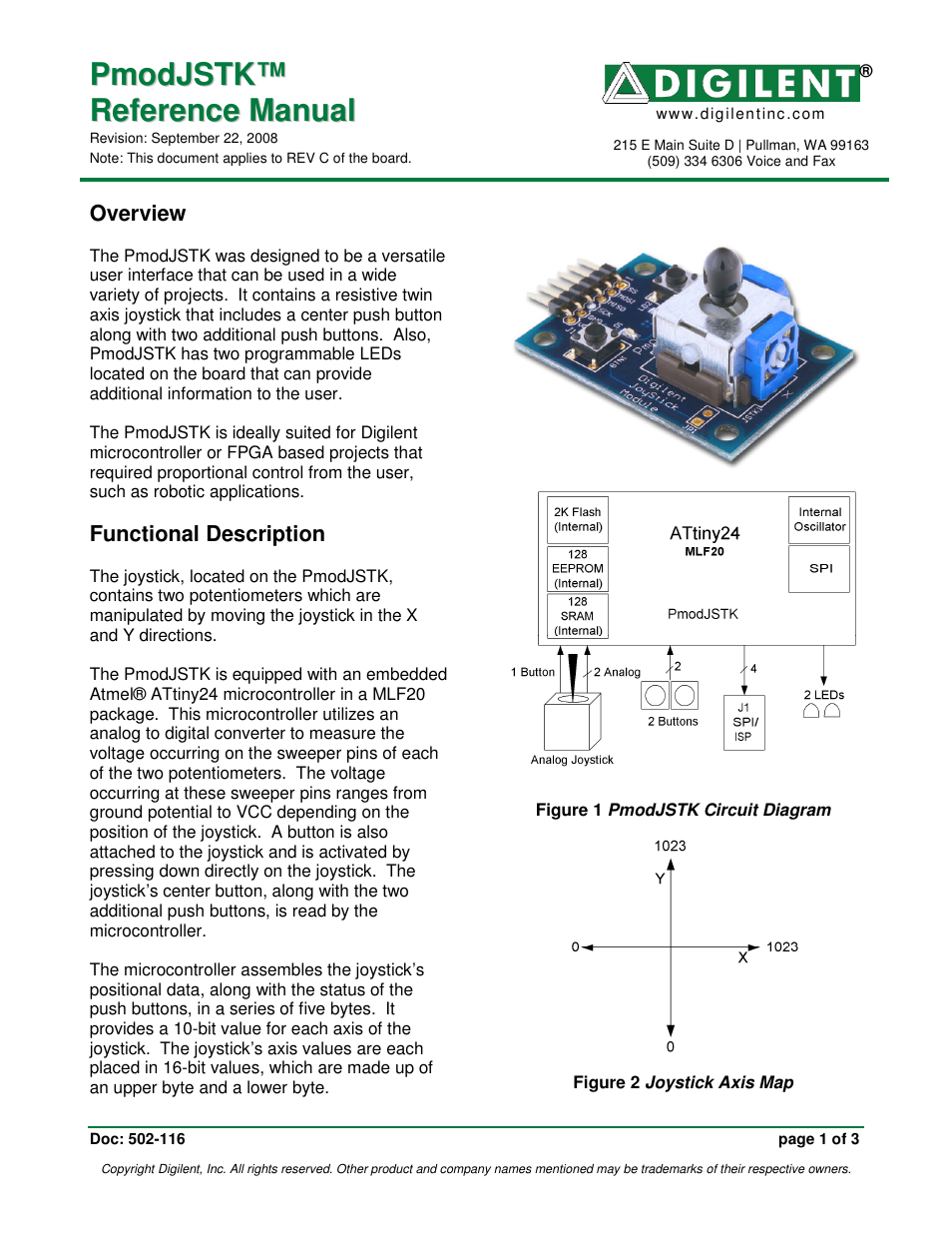 Digilent 410-116P User Manual | 3 pages