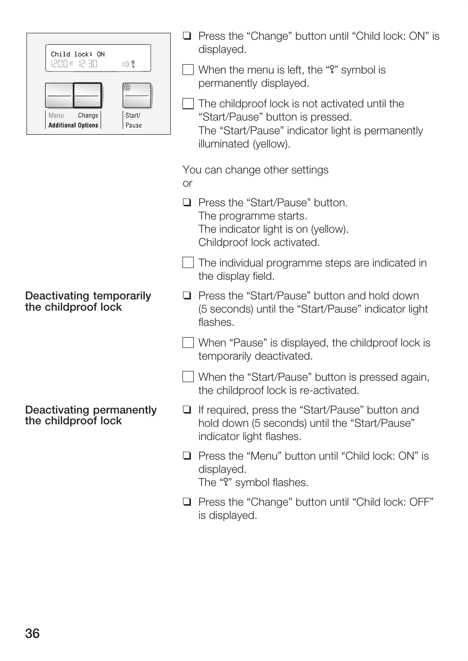 Bosch WFR 3230 User Manual | Page 36 / 76