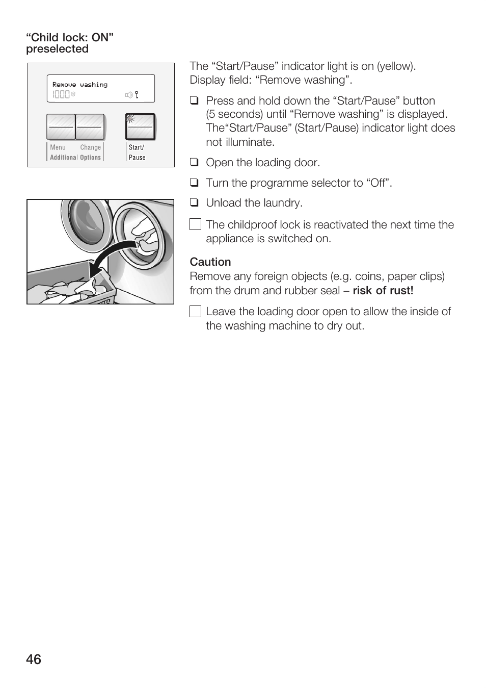 Bosch WFR 3230 User Manual | Page 46 / 76