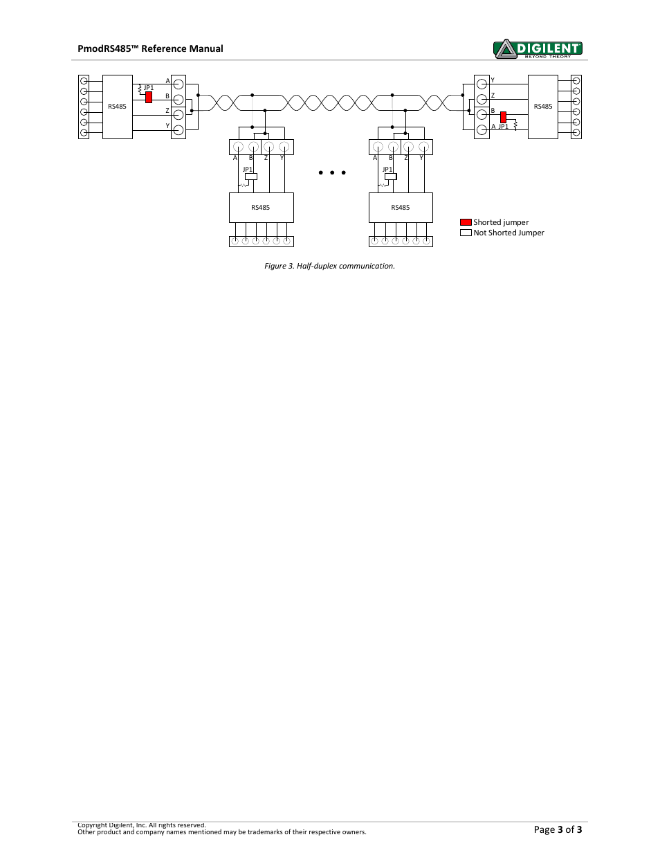 Pmodrs485™ reference manual, Page 3 of 3 | Digilent 410-310P User Manual | Page 3 / 3