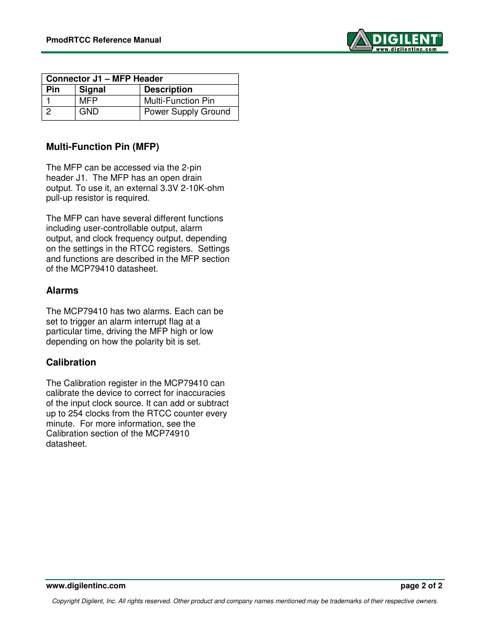 Digilent 410-218P-KIT User Manual | Page 2 / 2