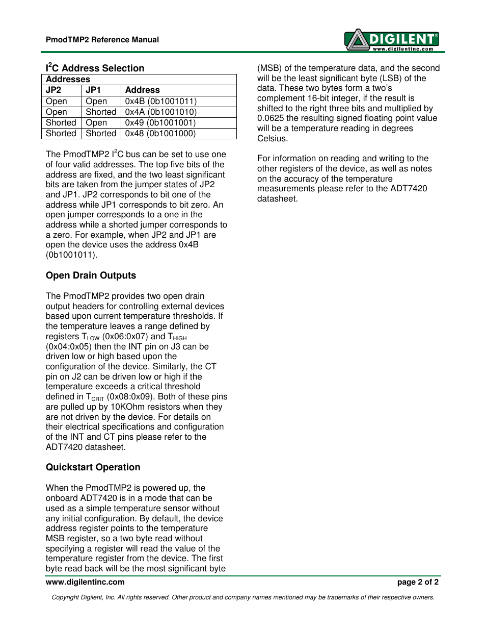 Digilent 410-221P User Manual | Page 2 / 2