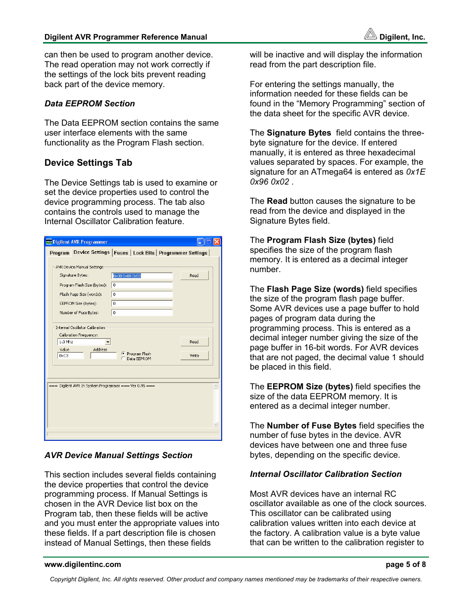 Digilent AVR Programmer User Manual | Page 5 / 8