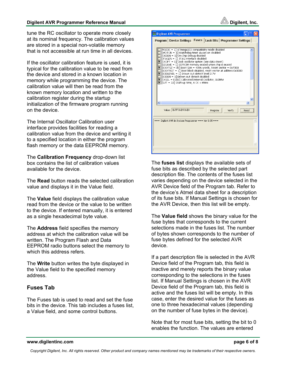 Digilent AVR Programmer User Manual | Page 6 / 8