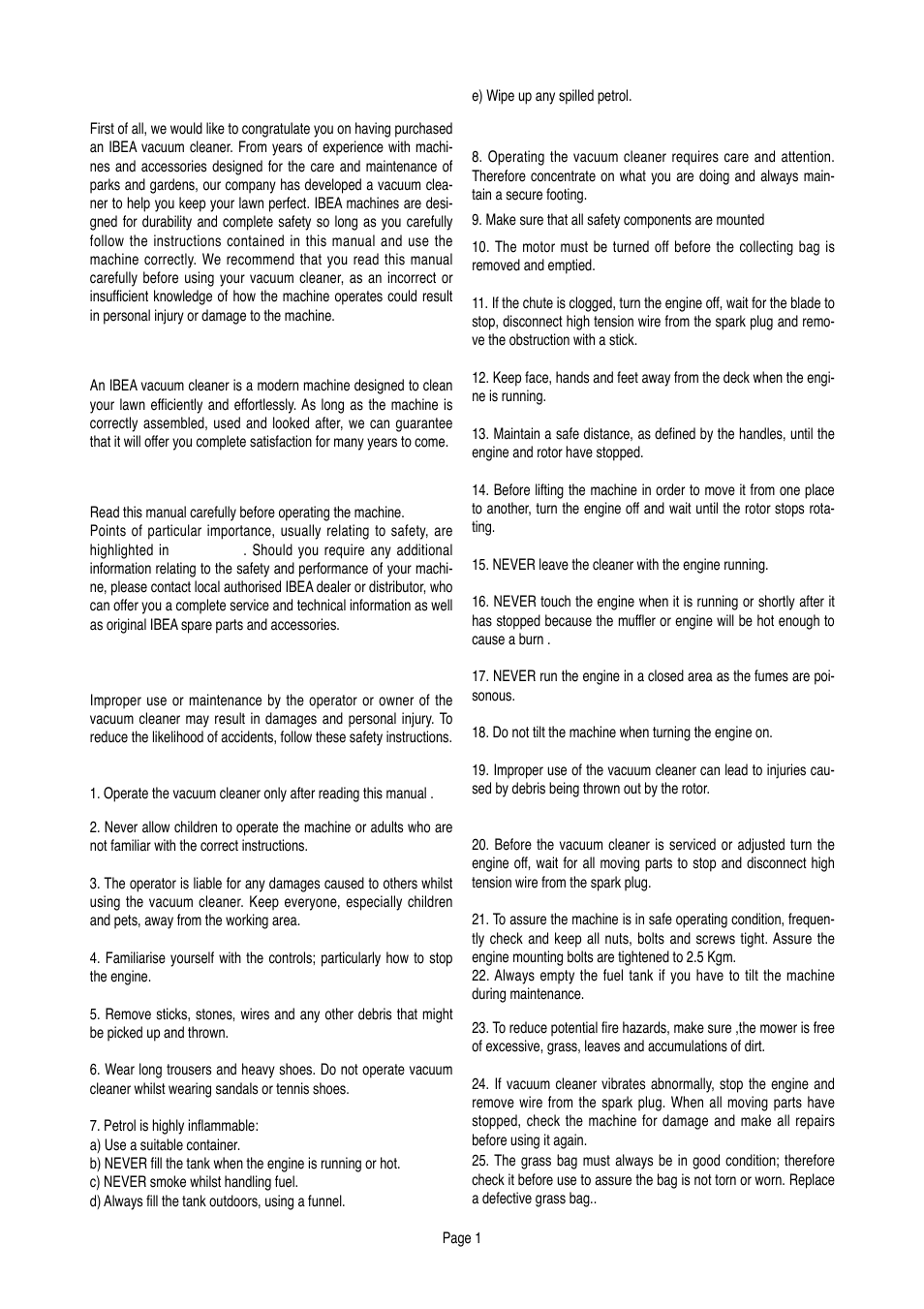 IBEA TURBO 50 User Manual | Page 2 / 7