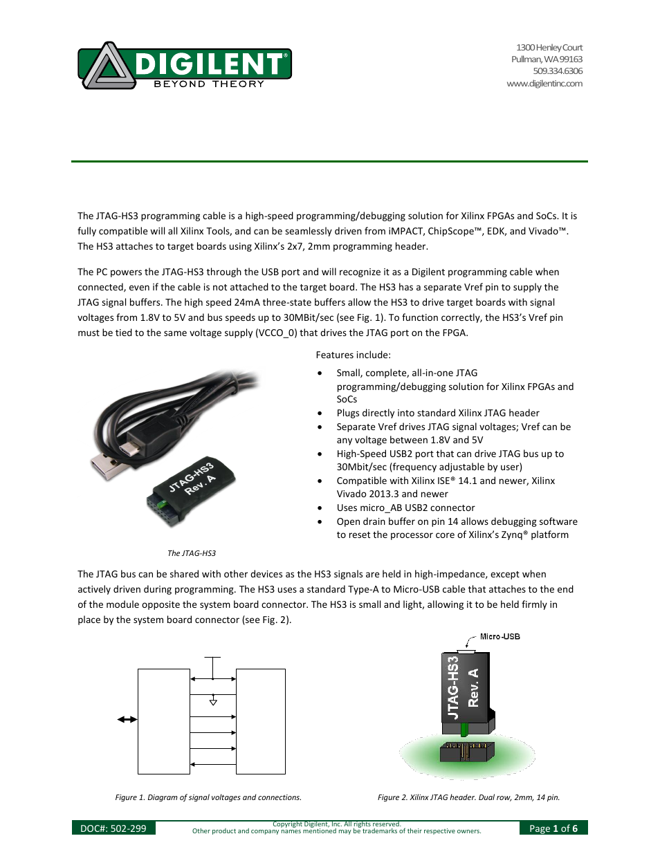 Digilent 210-299P-KIT User Manual | 6 pages