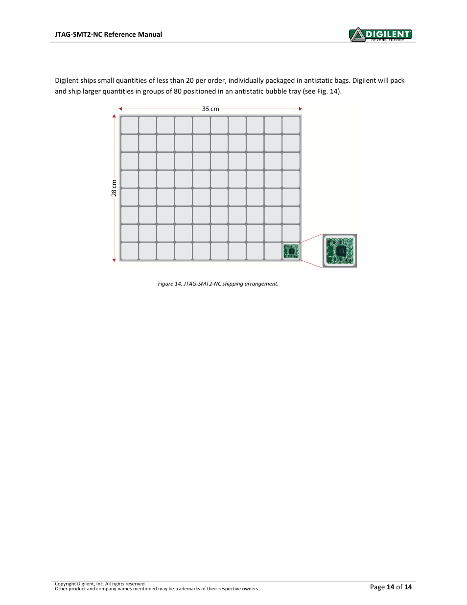 Packaging | Digilent 410-308P User Manual | Page 14 / 14