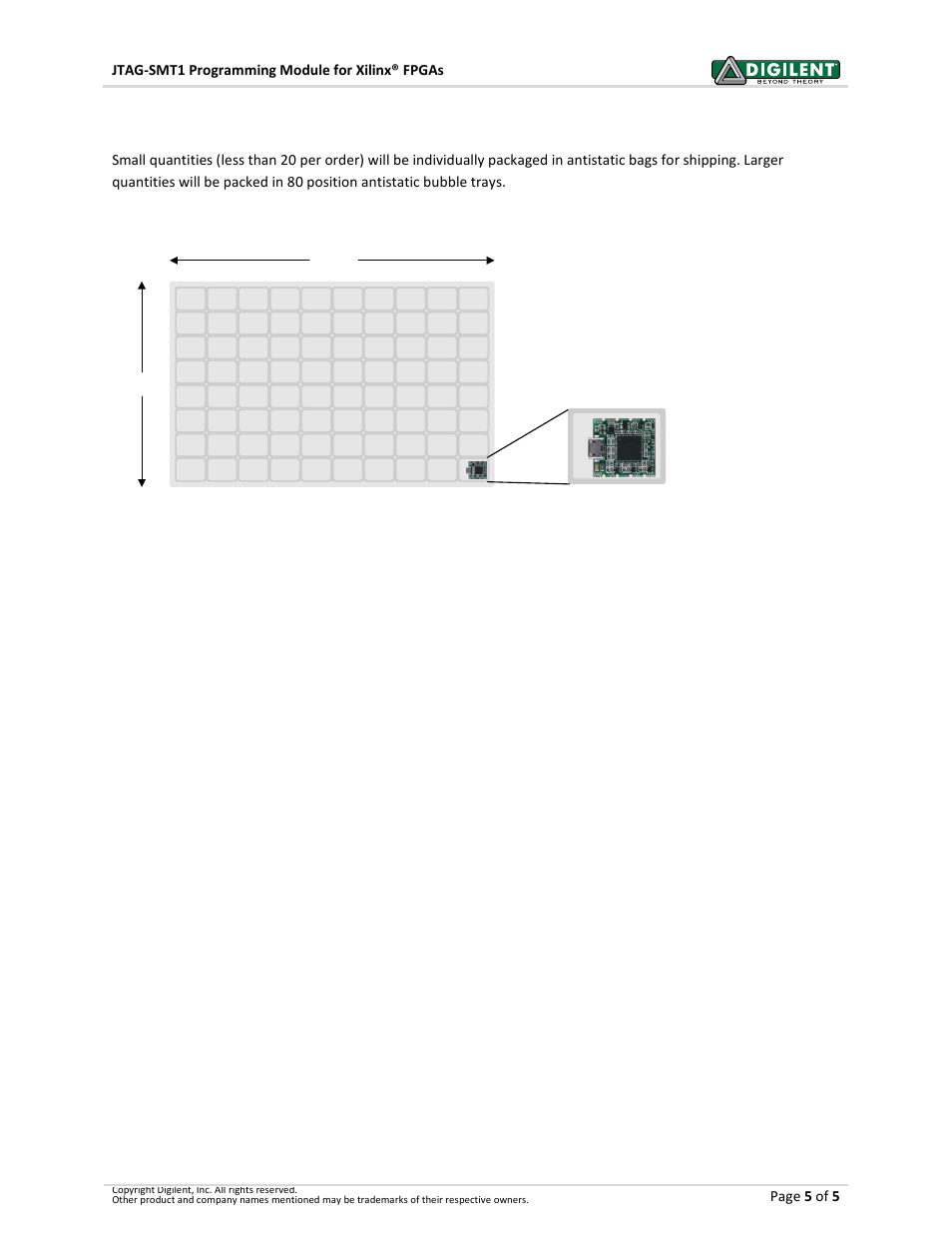 Packaging | Digilent 210-203P-BOARD User Manual | Page 5 / 5