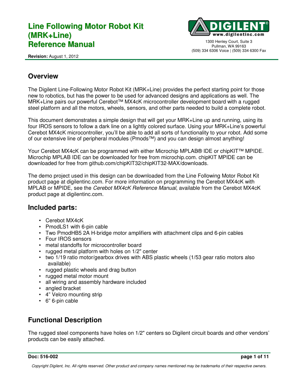 Digilent 240-050P-GROUP User Manual | 11 pages