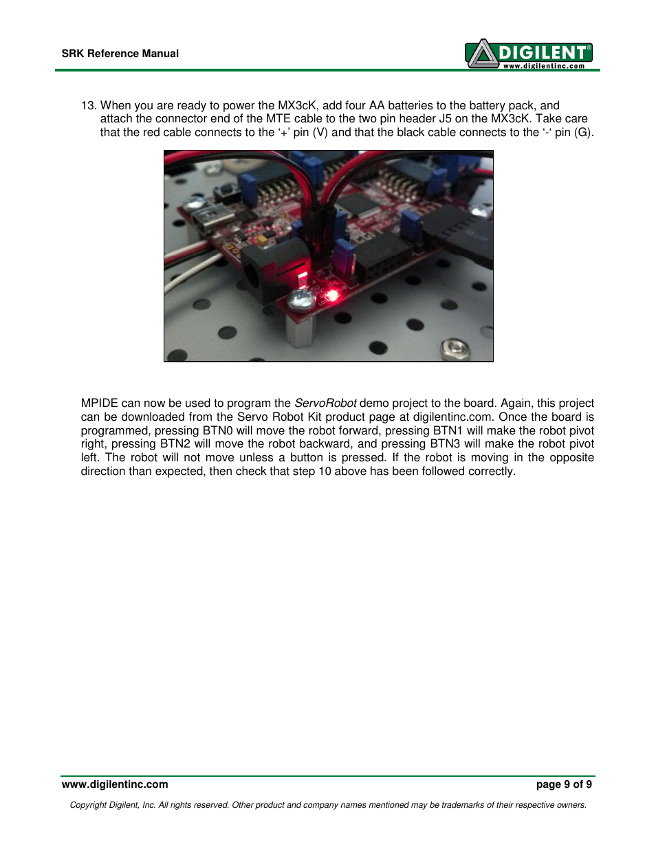 Digilent 240-042P-KIT User Manual | Page 9 / 9