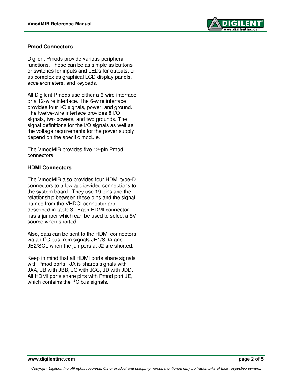 Digilent 210-190P User Manual | Page 2 / 5