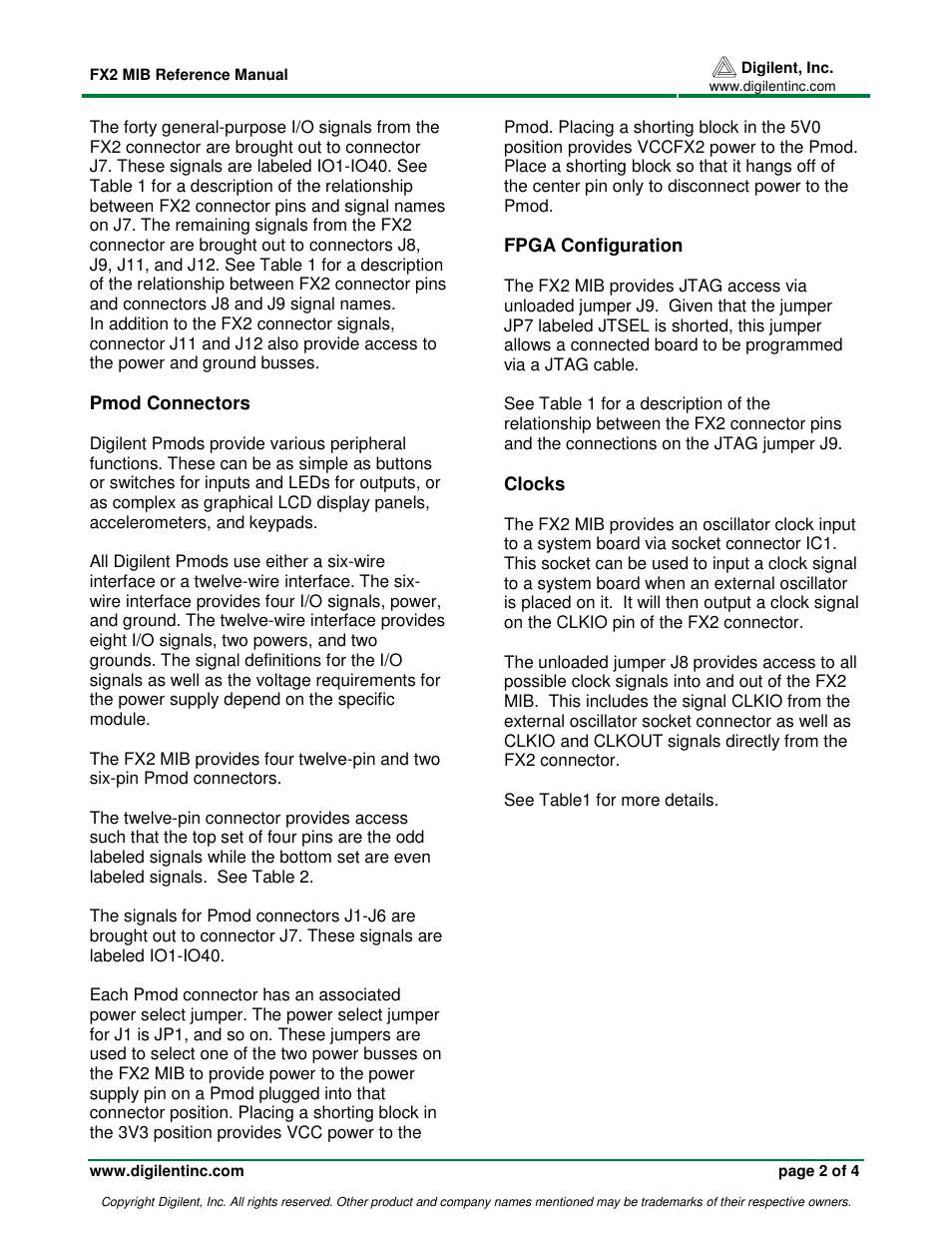 Digilent 210-161P User Manual | Page 2 / 4