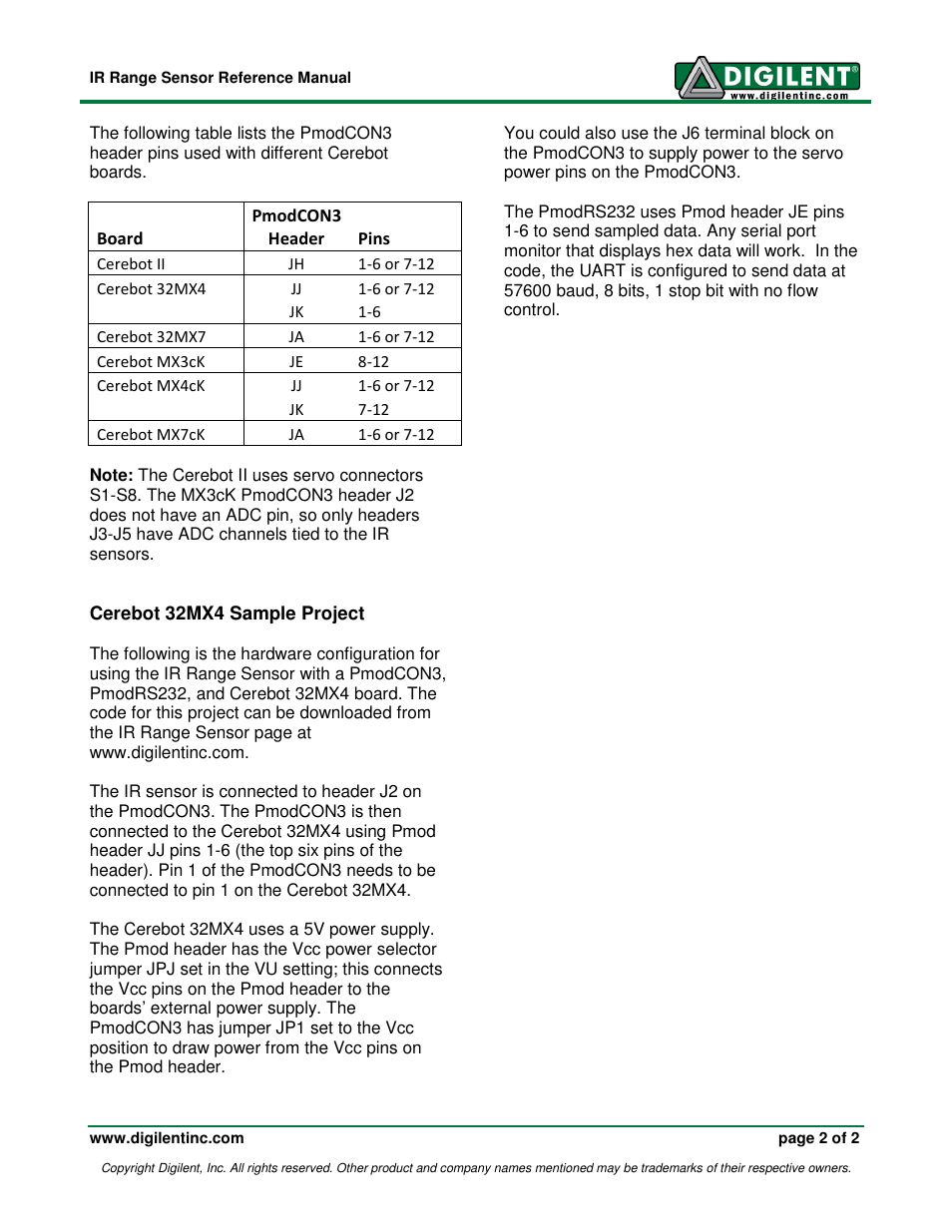 Digilent 240-037P User Manual | Page 2 / 2