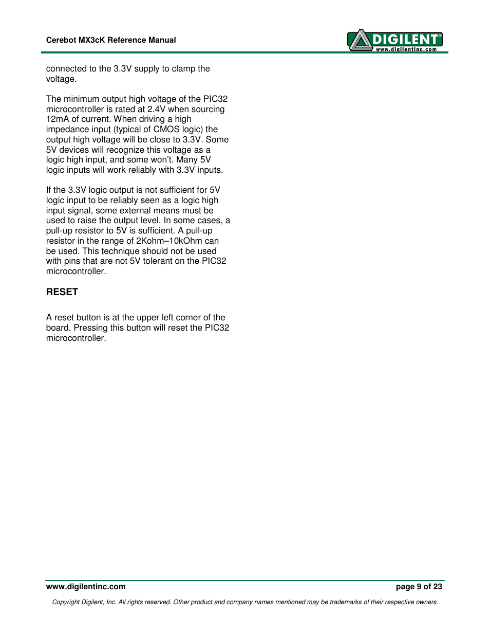 Digilent MX3cK User Manual | Page 9 / 23