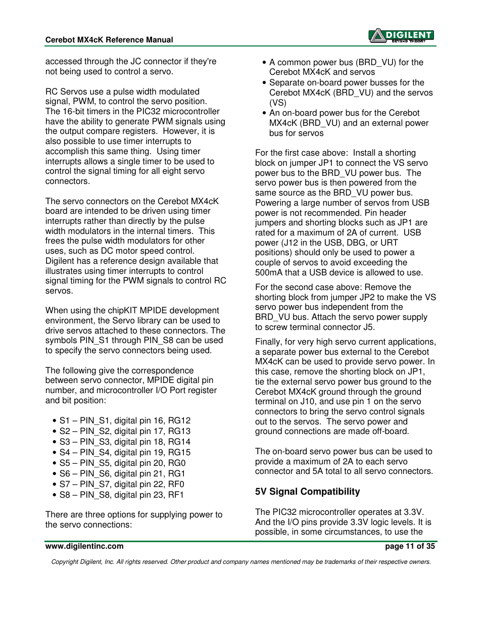 Digilent MX4cK User Manual | Page 11 / 35