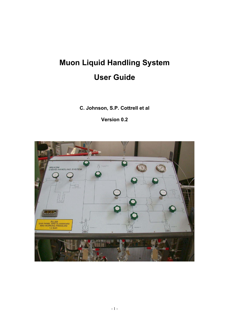 Boca Research Muon Liquid Handling System None User Manual | 14 pages