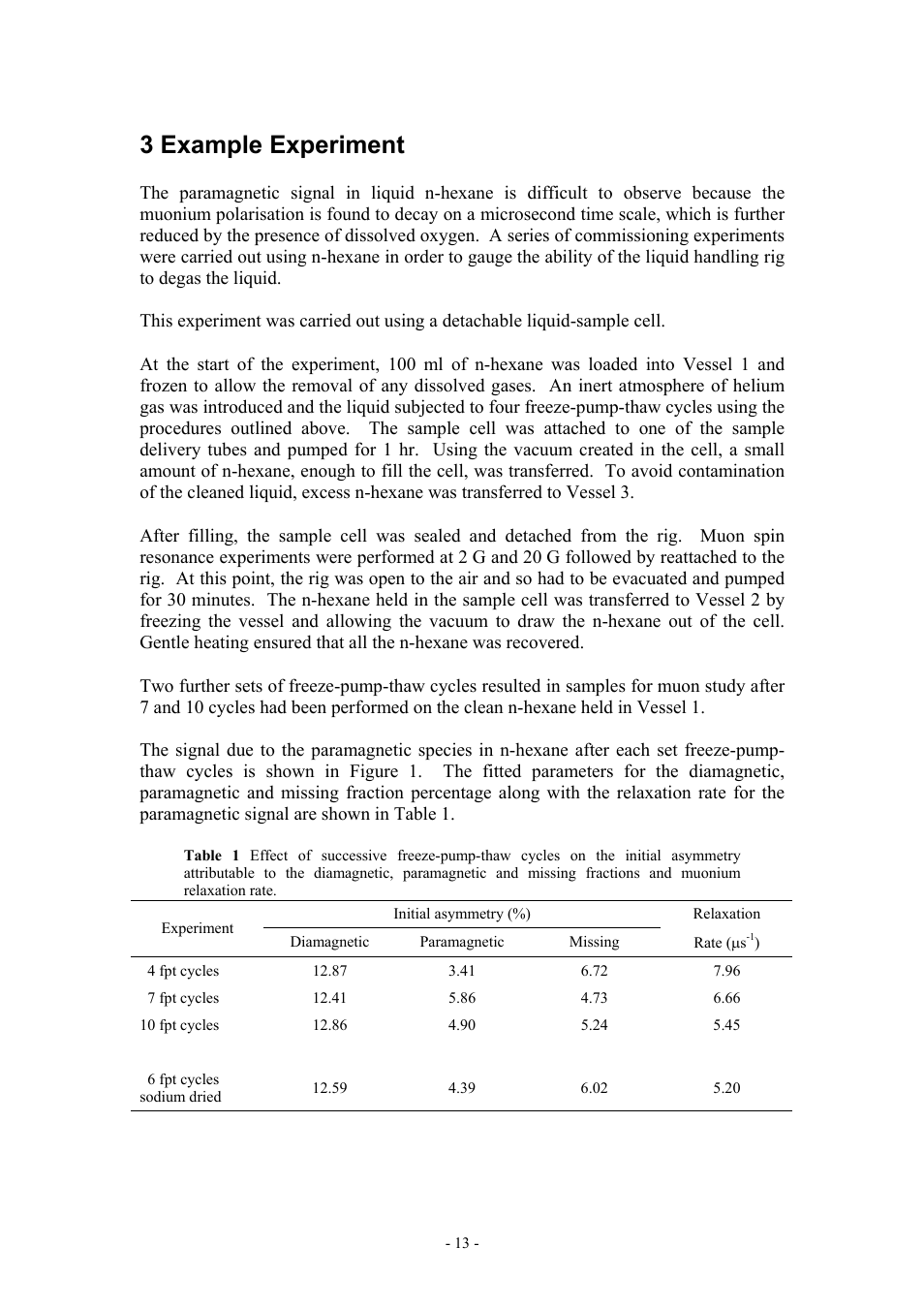 3 example experiment | Boca Research Muon Liquid Handling System None User Manual | Page 13 / 14