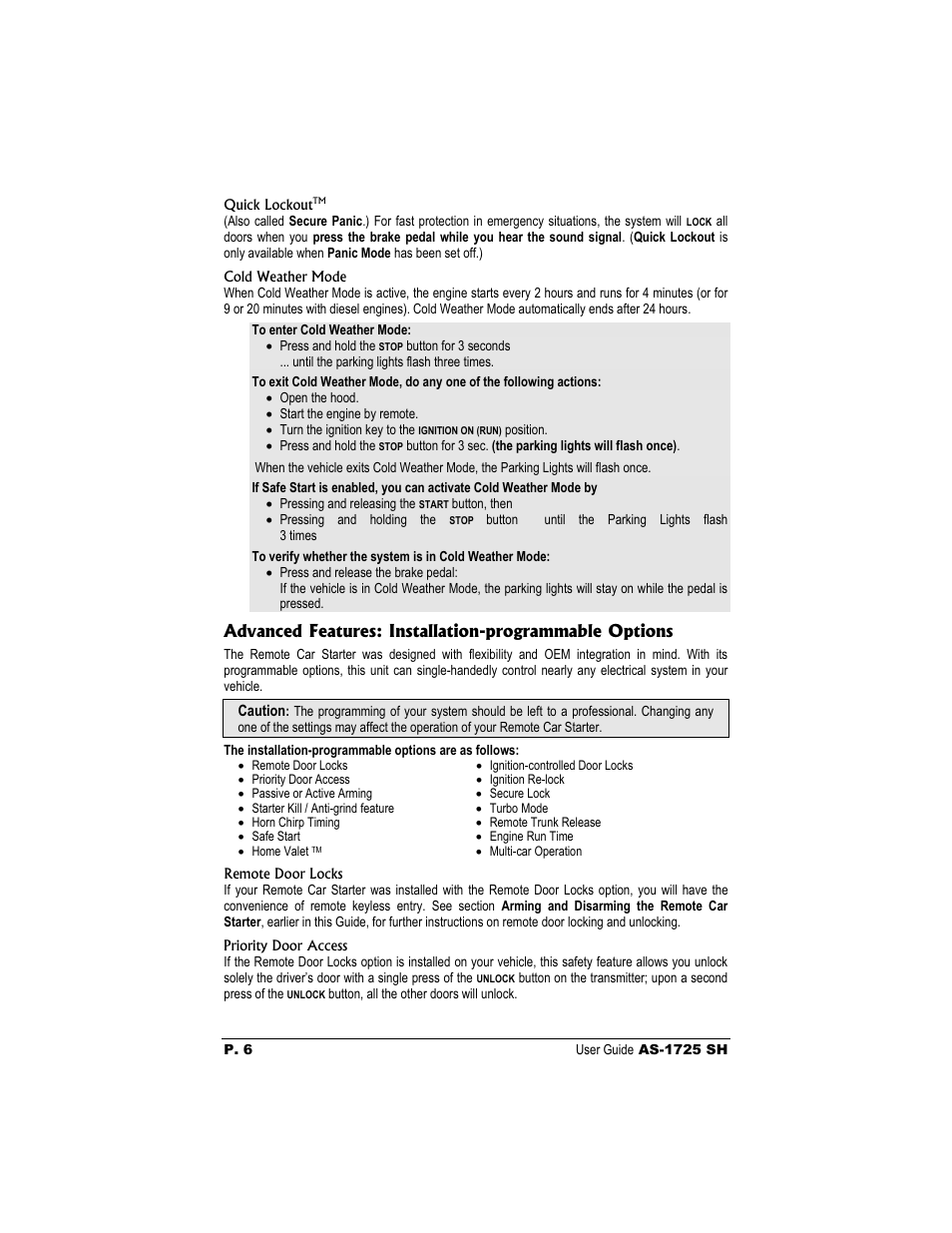 Autostart AS-1725 SH User Manual | Page 6 / 9