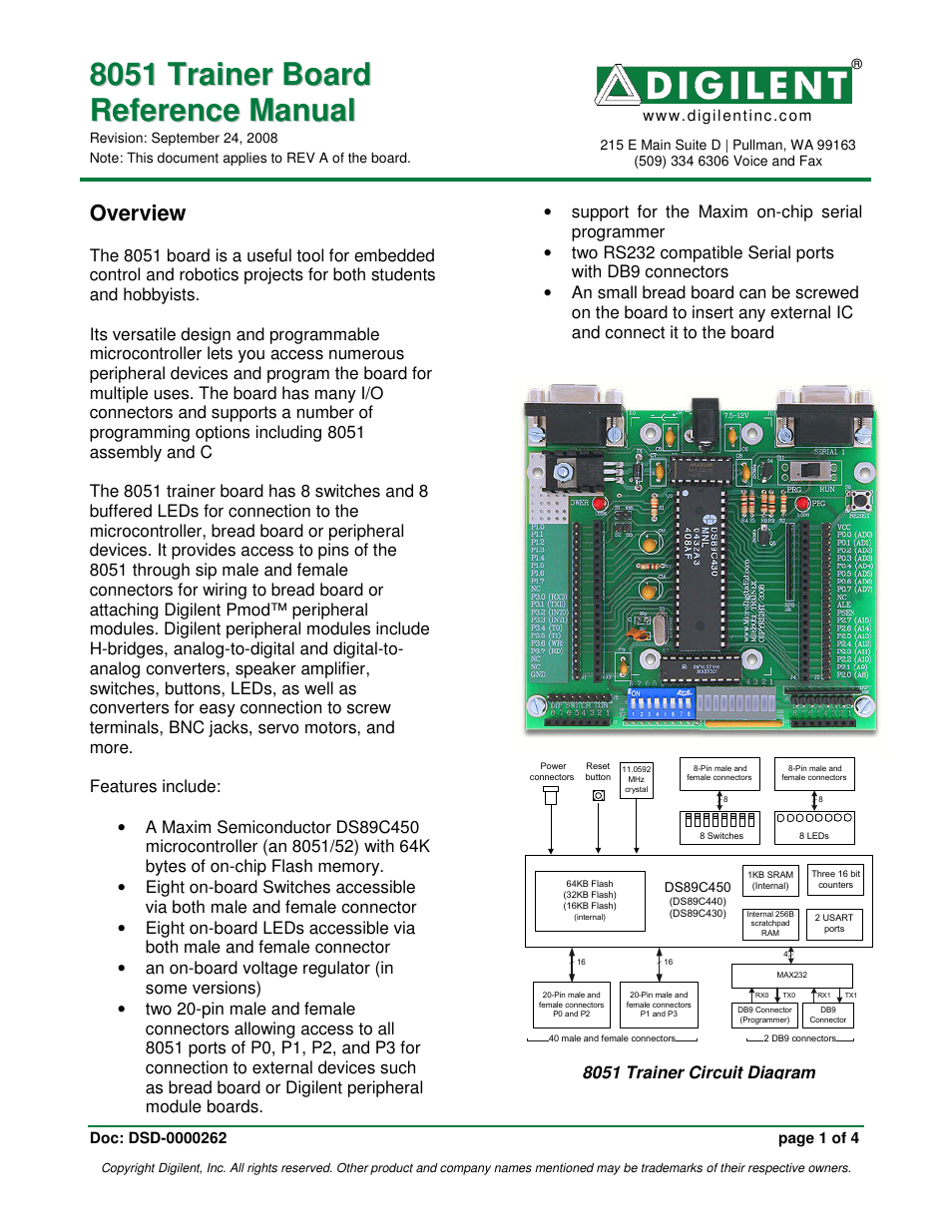 Digilent 6014-210-000-KIT User Manual | 4 pages