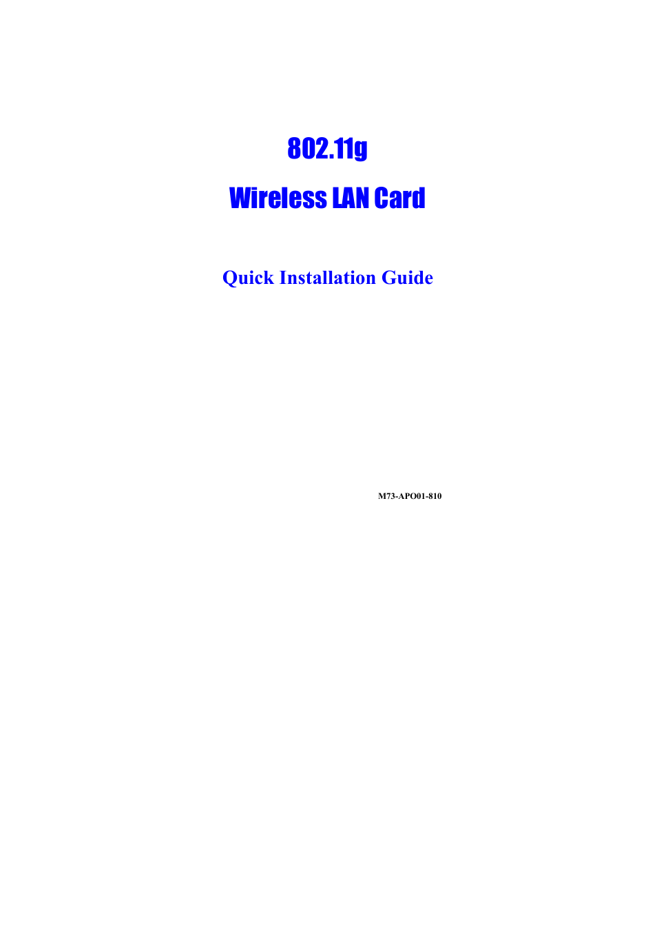 Boca Research Wireless LAN Card User Manual | 20 pages