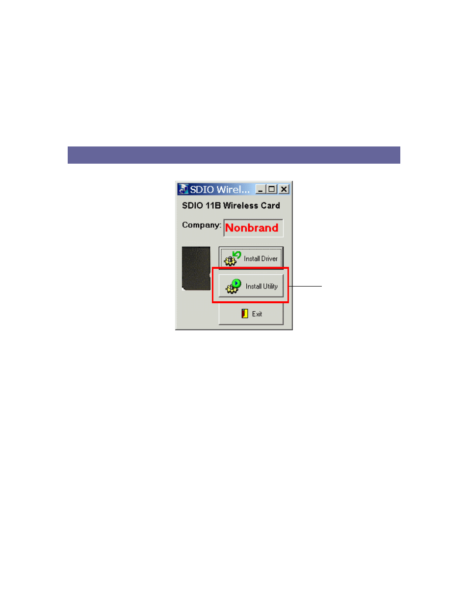 Sdw11b configuration utility | Boca Research SDIO Wireless LAN Card SDW11b User Manual | Page 6 / 14