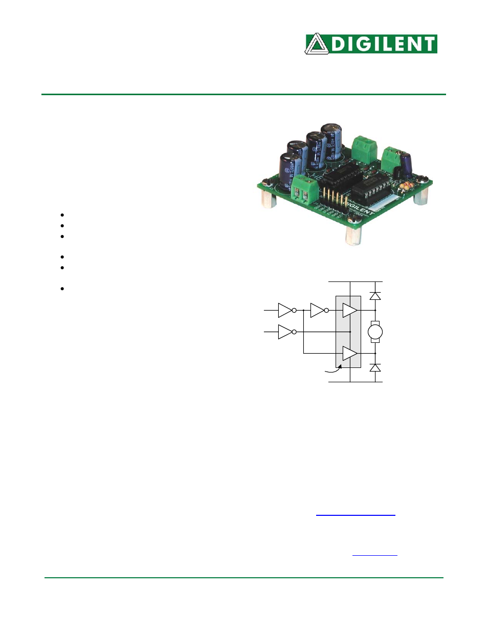 Digilent PmodHB2 User Manual | 1 page