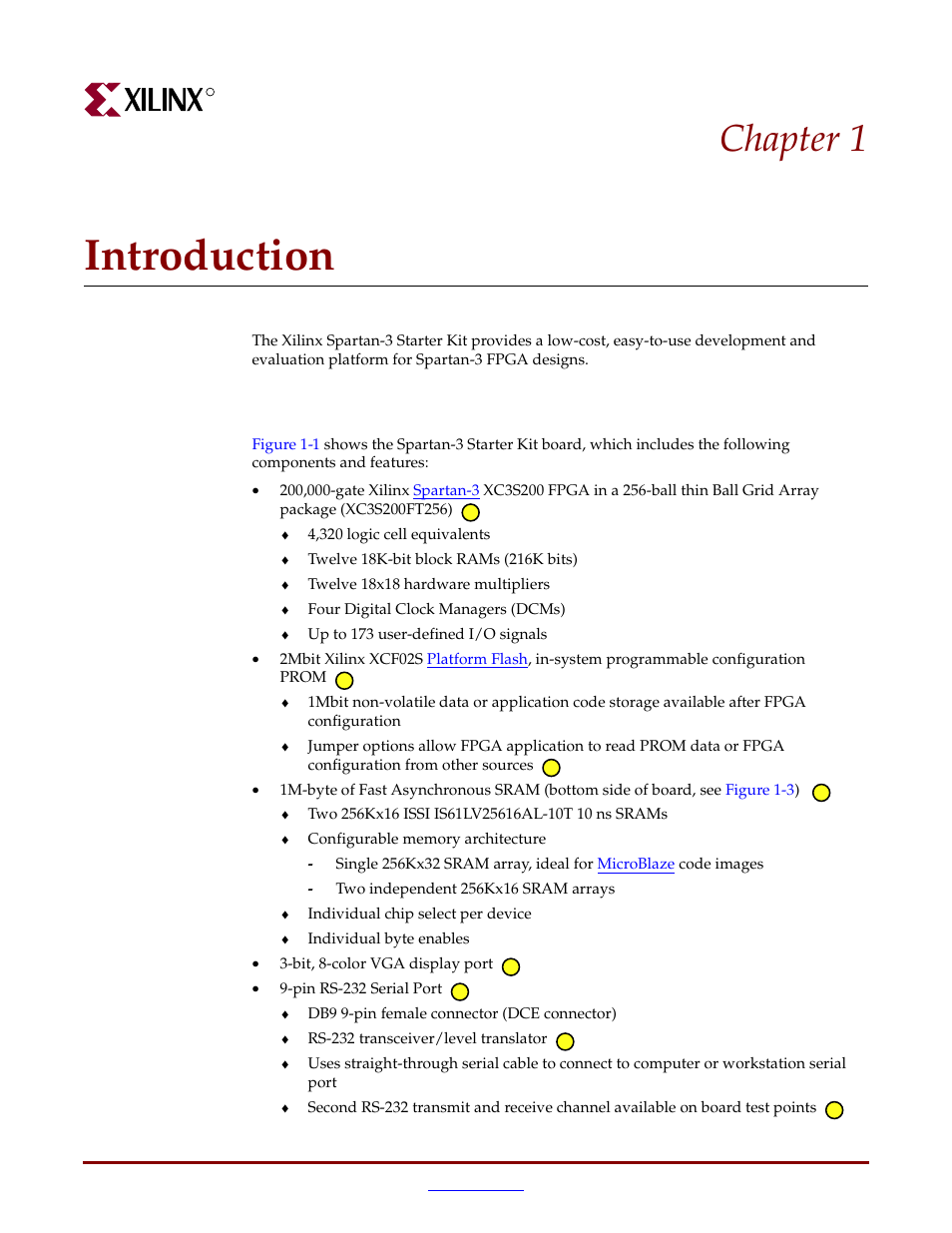 Introduction, Key components and features, Chapter 1: introduction | Chapter 1, “introduction, Chapter 1 | Digilent 410-044-10P-KIT User Manual | Page 7 / 64