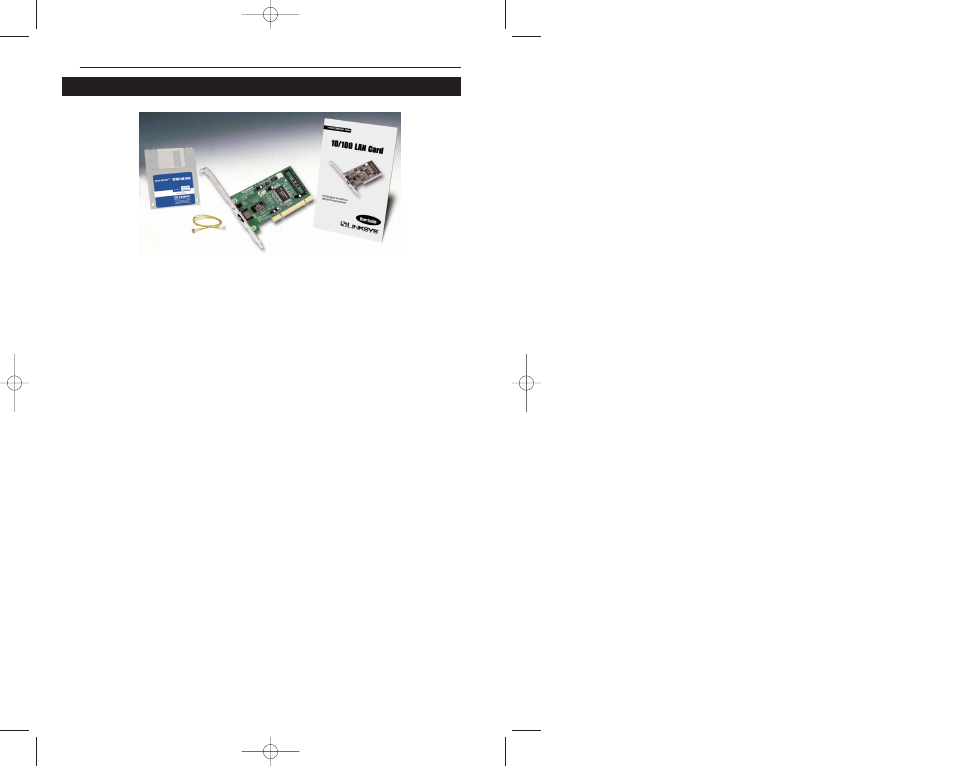 Package contents for the etherfast 10/100 lan card | Linksys 0/100 LA N C a r d User Manual | Page 5 / 74