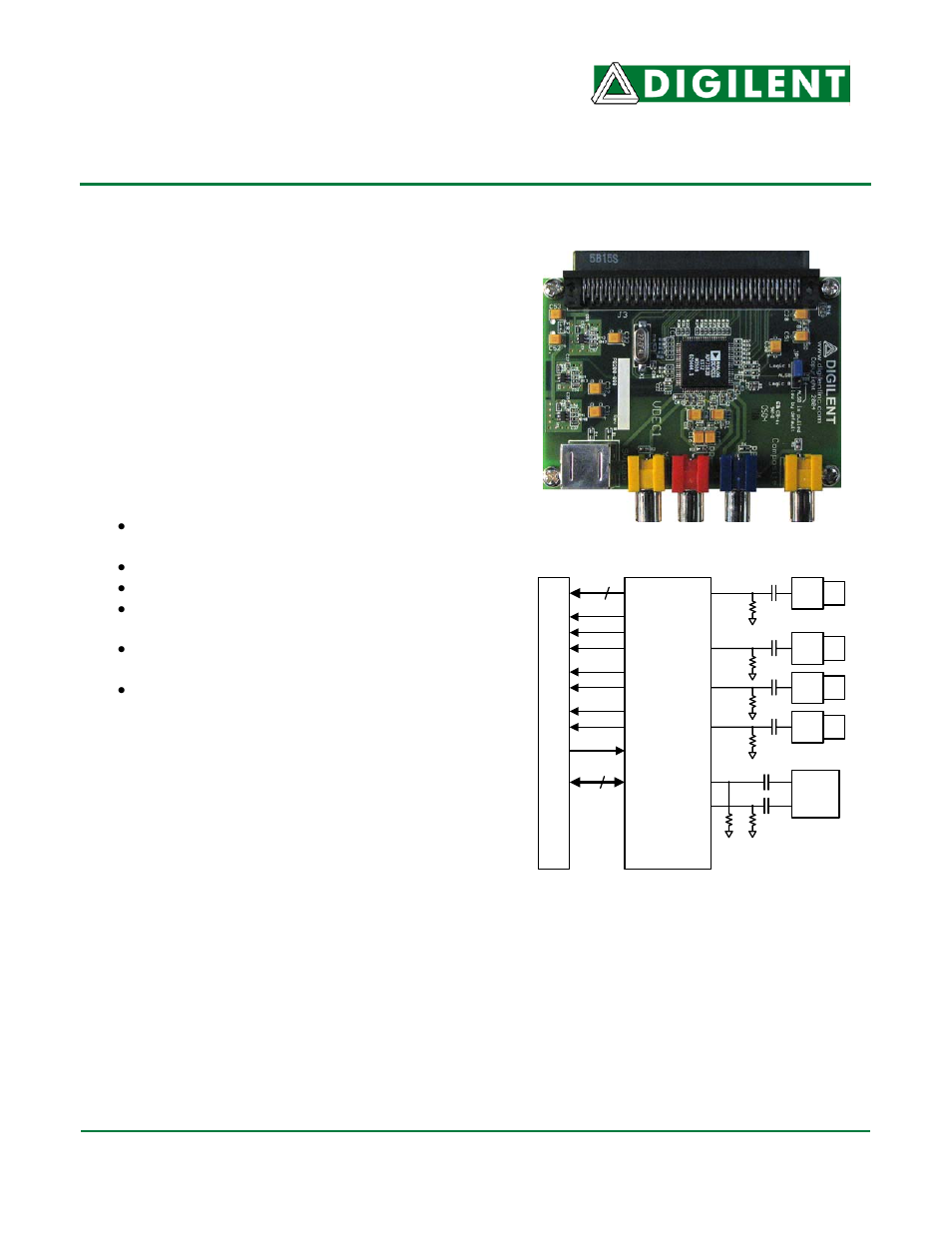Digilent VDEC1 User Manual | 2 pages