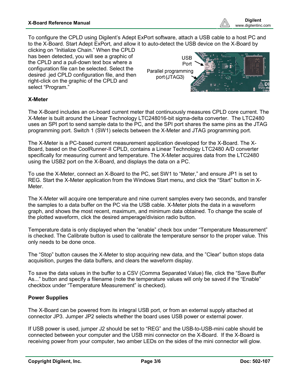 Digilent X-Board User Manual | Page 3 / 6