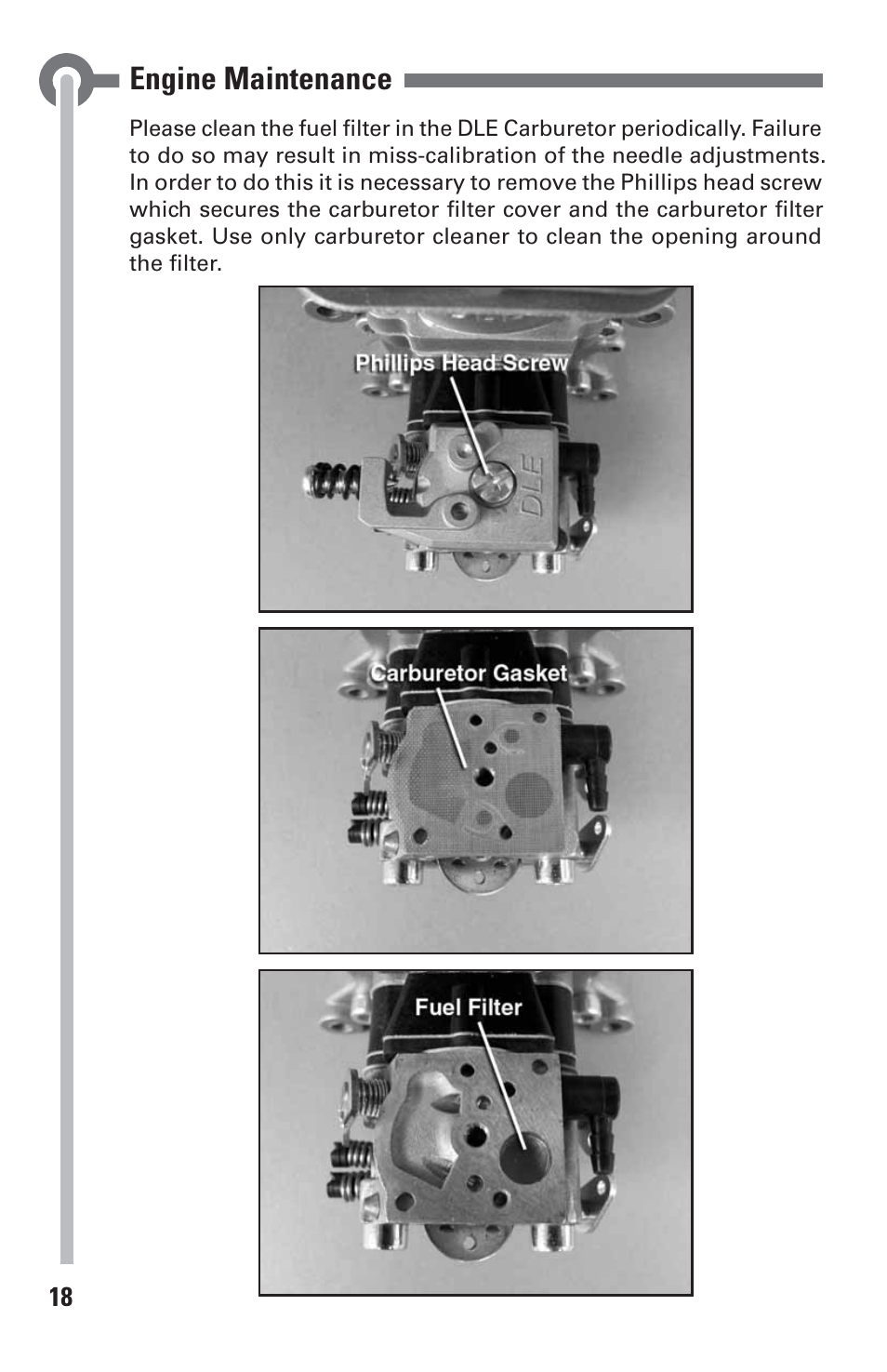 Engine maintenance | DLE 20 User Manual | Page 18 / 24