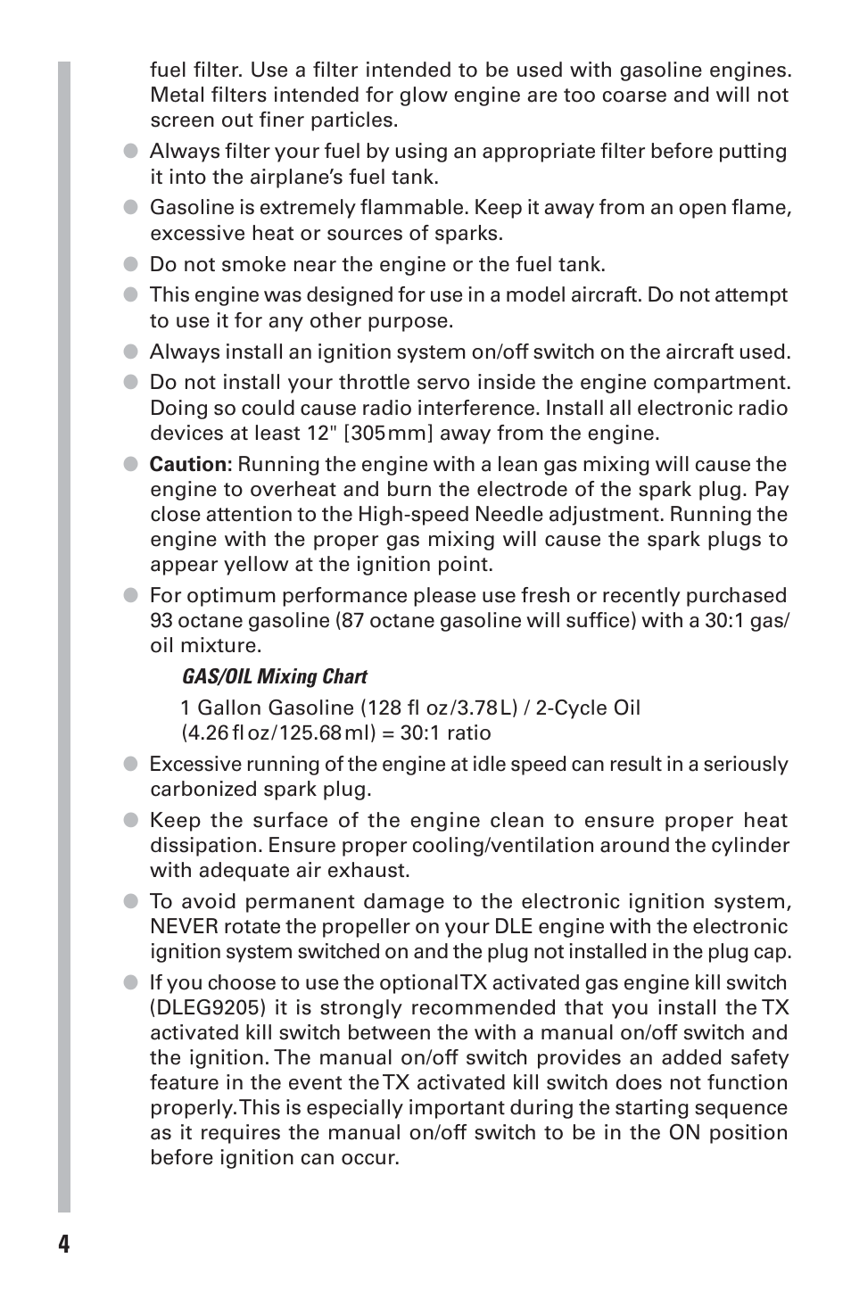 DLE 35RA User Manual | Page 4 / 24