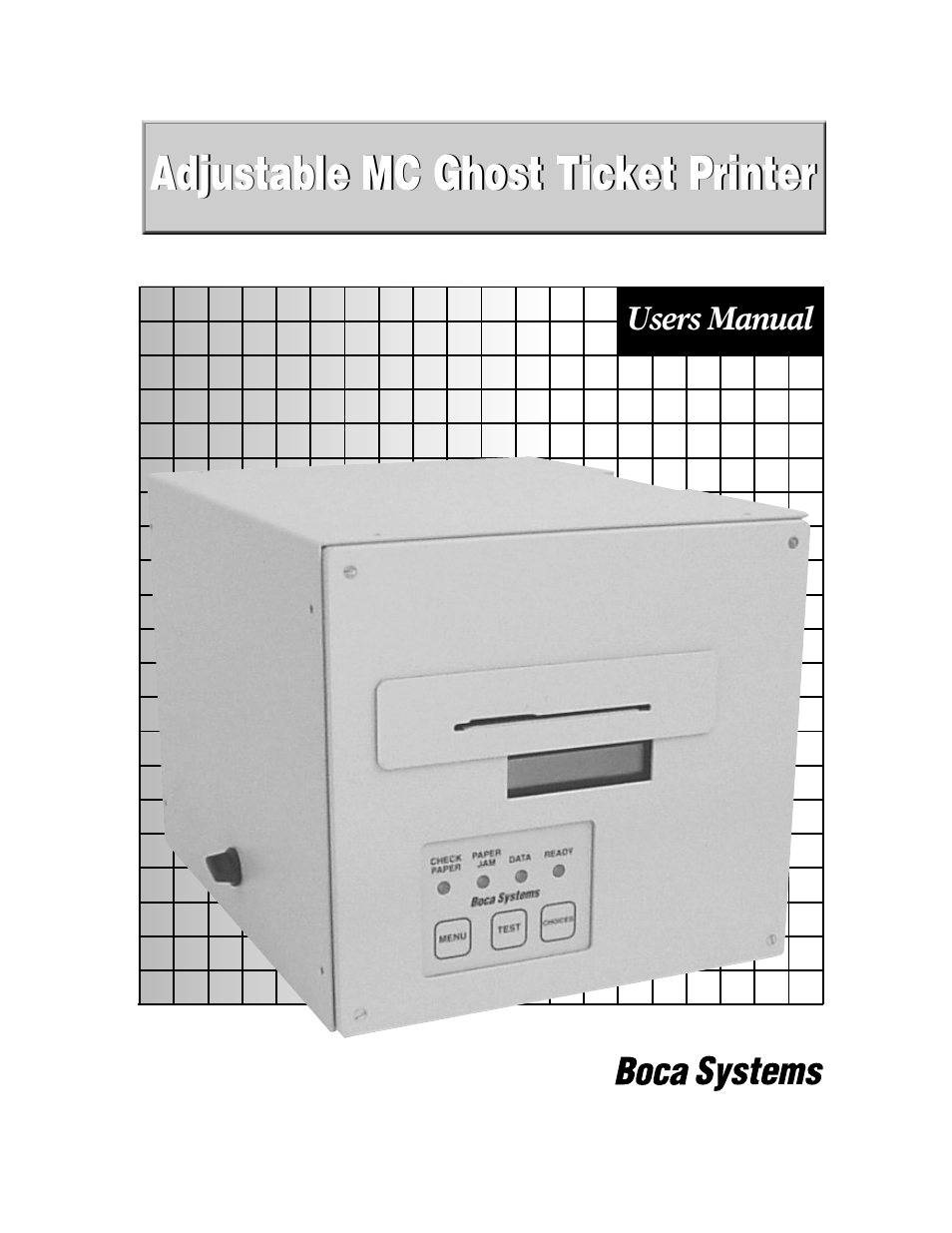 Boca Research Adjustable MC Ghost User Manual | 27 pages