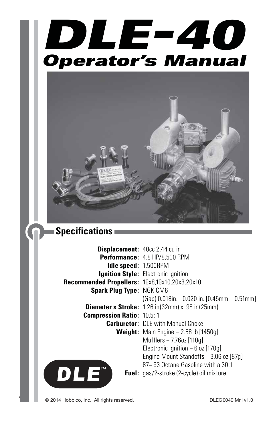 DLE 40 User Manual | 24 pages